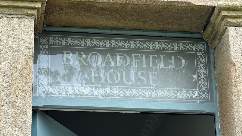 The fanlight in situ