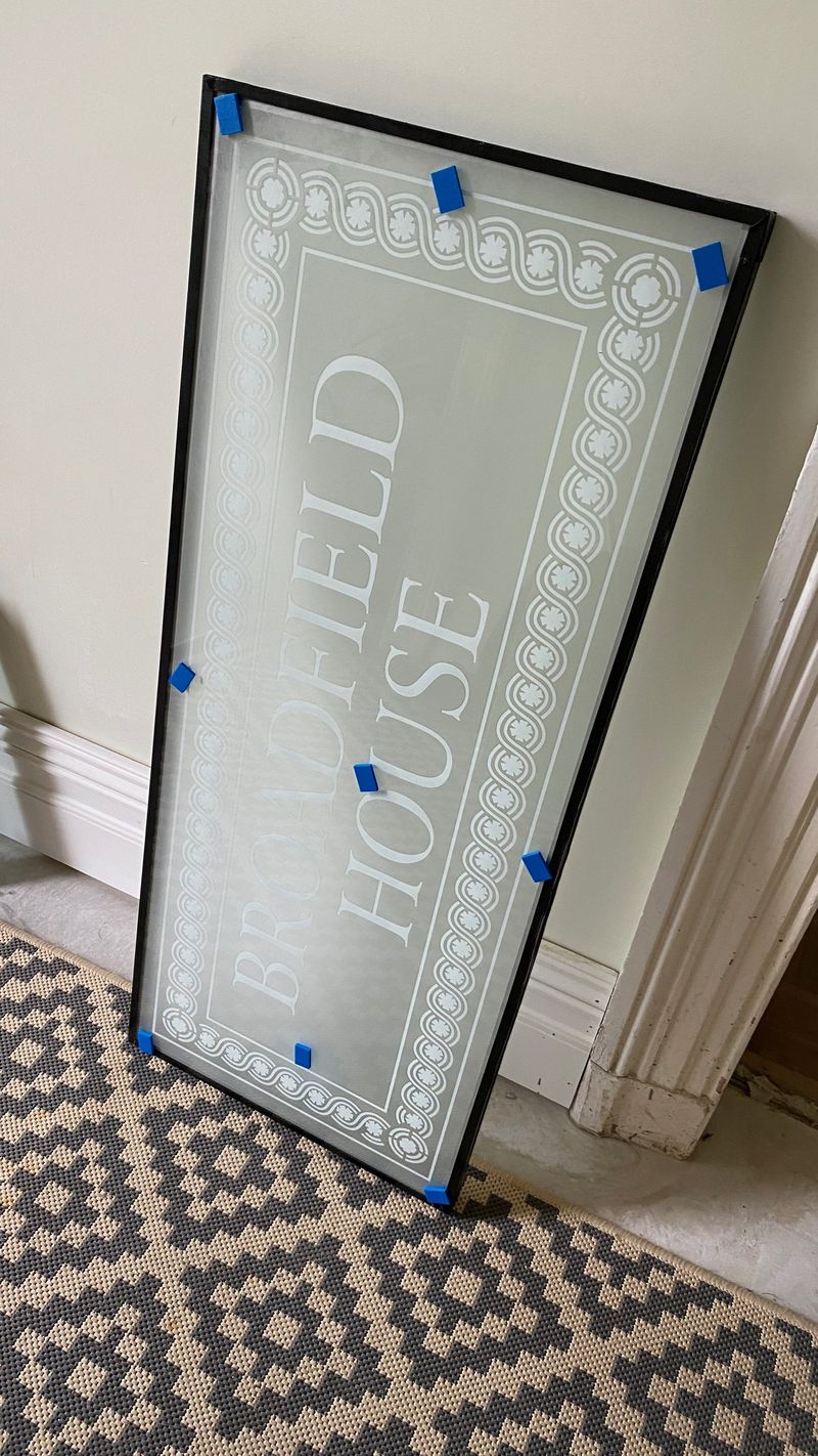 Original fanlight from the front door