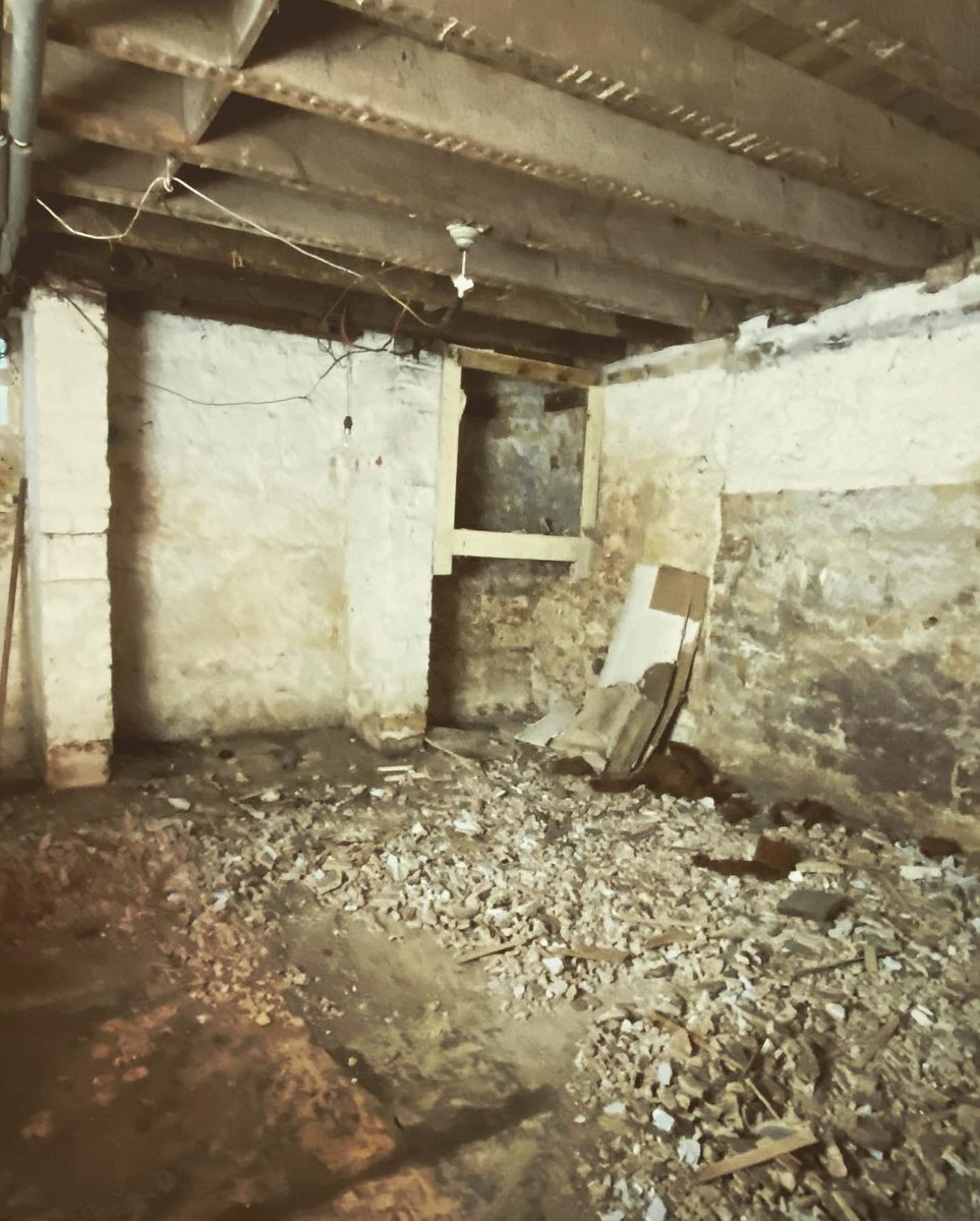 The bathroom stripped back and other demolition shots (4/10)