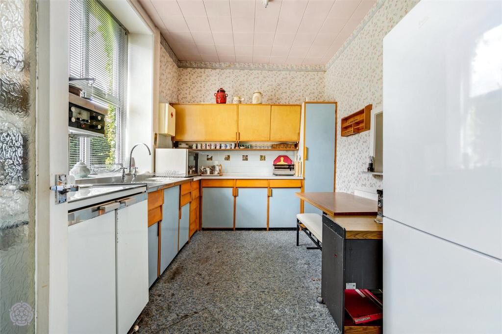 The kitchen before restoration