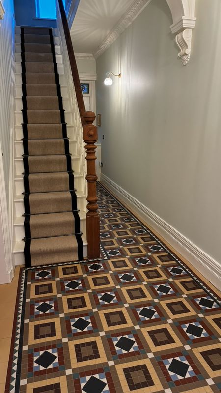 Hallway with new stair runner