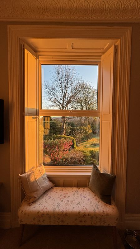 Window seat at golden hour, spring 2025